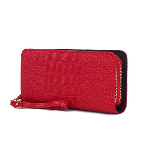 MKF Collection Eve Genuine Leather Crocodile-embossed Women’s Wristlet Wallet by Mia K - image 1 of 4