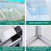 GustoWave 6x8 Ft. Large Walk-In Outdoor Polycarbonate Greenhouse Perfect For Backyards, Patios, And Lawns Sliver - 3 of 4