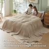 Bedsure Cooling Cotton Waffle Blanket-Lightweight Breathable Summer Blanket of Rayon Derived from Bamboo - 4 of 4