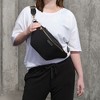 Zodaca Black Oversized Fanny Pack, Crossbody Bag with Adjustable Belt Straps Fits 42-54 Inch Waist - 2 of 4