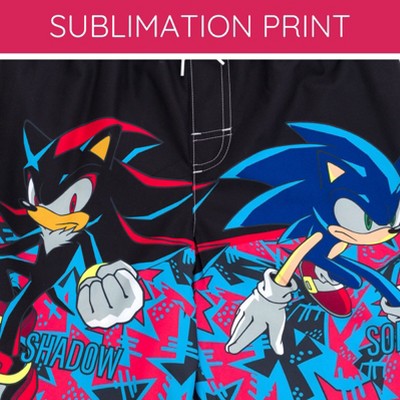 Sonic the Hedgehog Little Boys UPF 50+ Swim Trunks Sonic / Shadow Black 5-6 — фото 4