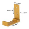 Unique Bargains 90° Foldable Coat Hook Wall Mount Invisible Perforated Fixed Wall Hook 4 Pcs - 2 of 4