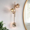 LNC Crithmum 3-Lights 12" Modern Spunitk Mercury Globe Gass Wall  Lights, Gold - 2 of 4