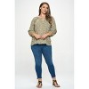 WEST K Women's Paislee Plus Size Ruffle Sleeve Woven Blouse - 4 of 4