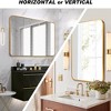 Whisen 30x36 Inch Rectangular Bathroom Wall Mirror, HD Glass with Anti-Rust Aluminum Frame - 4 of 4