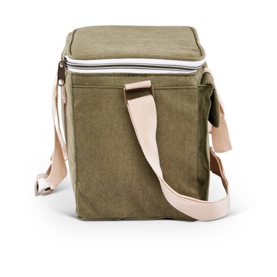 Igloo Nostalgia Lunch Sack - Olive: Insulated Polyester Canvas with Front Pocket