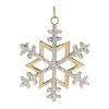 Jeweled Metal Snowflake Ornament (Set of 2) - 3 of 4