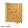 NicBex 5/6 Drawer Dresser for Bedroom,Wood Storage Dresser Clothes Organizer for Living Room,Hallway,Entryway,Brown - 3 of 4