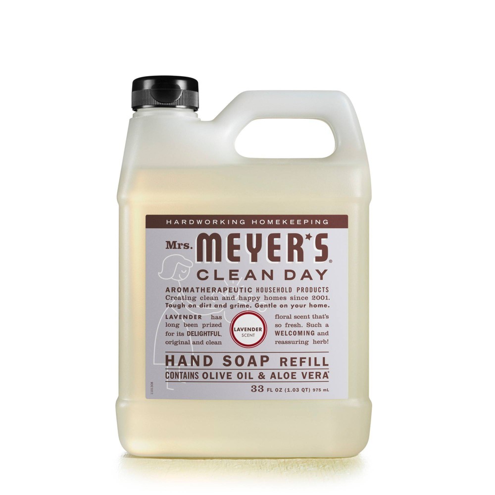 Photos - Shower Gel Clean Mrs. Meyer's  Day Lavender Liquid Hand Soap Refill - 33 fl oz 