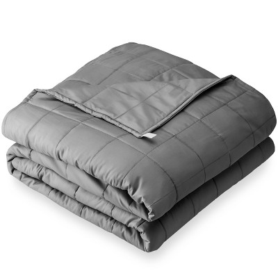 10lb Weighted Blanket 40 x 60 Inch Light Grey by Bare Home