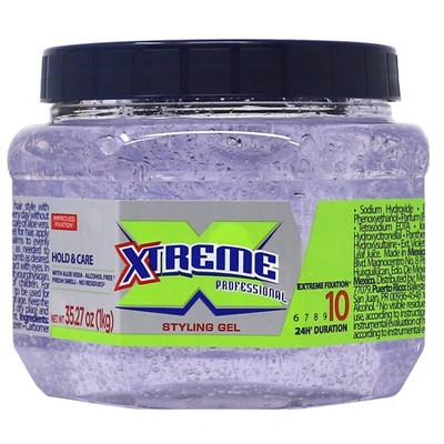 Xtreme Professional Economy Blue Hair Gel, Provides Long-Lasting Hold 8.82  oz Jar