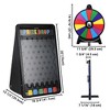 WinSpin 19x30" Prize Drop Board with LED Light & 12" Prize Wheel Fortune Game - 2 of 4