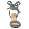Allegra K Women's Back to College Open Toe Ankle Tie Back Block Heels Sandals - 2 of 4