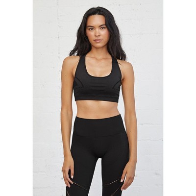 Spruce Fashion Removable Cup Seamless Open Stitch Sports Bra