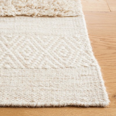 Ivory Hand-Knotted Wool 8' x 10' Area Rug