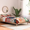 Deny Designs Full/Queen Emanuela Carratoni Christmas Patchwork Comforter and Pillow Sham Red - 2 of 4