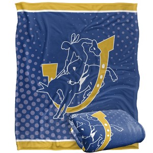 Southern Arkansas University Logo Dots Silky Touch Blanket White 50x60 - 1 of 4