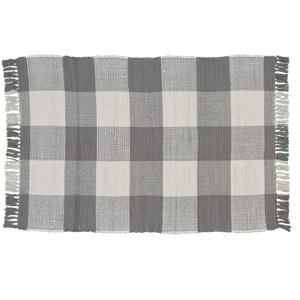 Park Designs Wicklow Check Rag Rug 3X5 Dove - 1 of 3