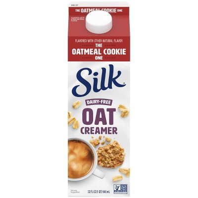 Silk Oatmeal Cookie Oat Milk Coffee Creamer - 32 fl oz (1qt) Bottle