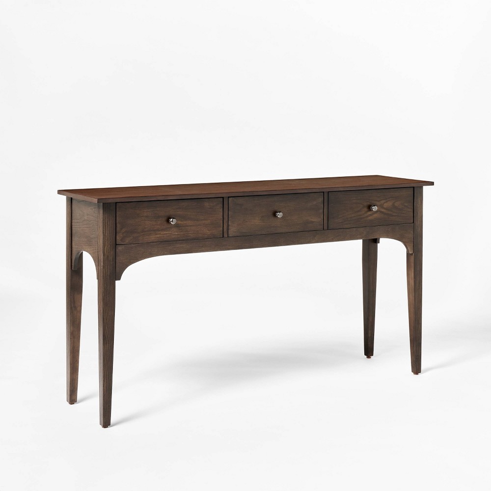 Photos - Dining Table Palma 60" Arched Console Table Dark Brown - Threshold™ designed with Studi