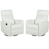 Set of 2 Felipe Mid-century Classic Manual Swivel Recliner   | ARTFUL LIVING DESIGN - 2 of 4