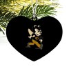 Emporia State University Secondary Logo Heart Love Wood Christmas Tree Holiday Ornament - 2 of 3