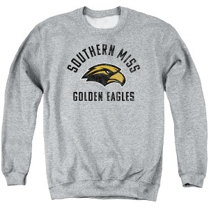 University of Southern Mississippi Official Golden Eagles Logo Adult Crewneck Sweatshirt - 1 of 4