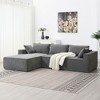 NicBex Modern L Shape Modular Sectional Sofa Chenille Fabric Couch with 2 Pillows for Living Room - 3 of 4