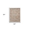 Ivory Gray And Rust Floral Area Rug - 3 of 4