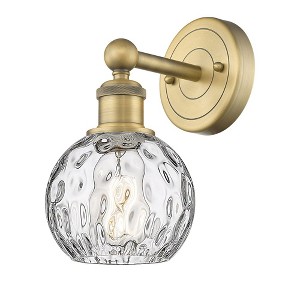 Athens Water Glass - 1 Light Wall Sconce In Industrial Style-10.5 Inches Tall and 6 Inches Wide - 1 of 1