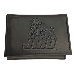 Evergreen NCAA James Madison Dukes Black Leather Trifold Wallet Officially Licensed with Gift Box - 1 of 1