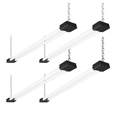 Defong 4 pack 4ft Linkable Black Led Shop Lights Target