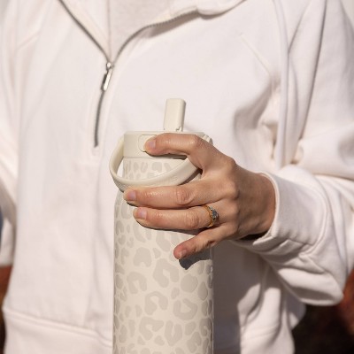Simple Modern 34oz Mesa Leopard Water Bottle Cream