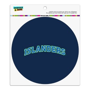 Texas A&M -Corpus Christi Secondary Automotive Car Refrigerator Locker Vinyl Circle Magnet - 1 of 4
