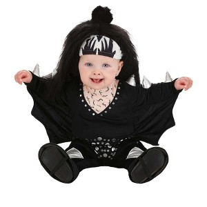 HalloweenCostumes.com Infant KISS Demon Halloween Costume | Rockstar Celebrity Halloween Outfit for Babies - 1 of 4