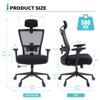 Kumasinova 500lbs Tall Back 360°Swivel Office Chair with Adjustable Armrest,Headrest&Seat Height,1 Pc,Chic Boss Chair Computer Chair for Home,Office - 3 of 4