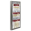 Stupell Industries Vintage Cinema Projector Phrases Floating Frame Canvas Art - 2 of 4