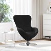 vidaXL Egg Chair Light gray 63 x 73 x 90 cm Velvet - 2 of 4