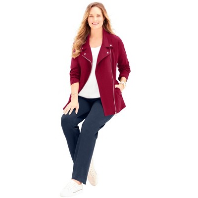 Catherines Women's Plus Size Suprema Studio Moto Jacket