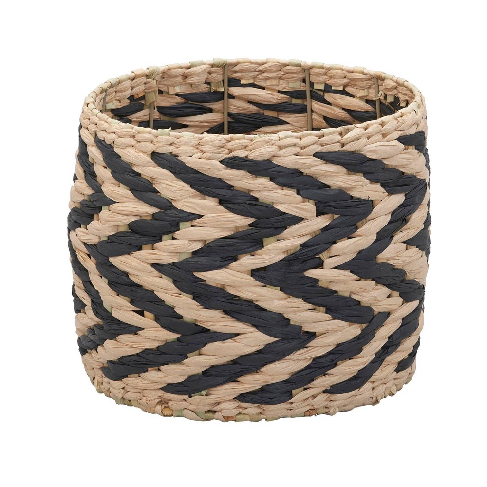 Photos - Other Decoration Household Essentials Zee Basket with Handles Cattail and Paper Rope