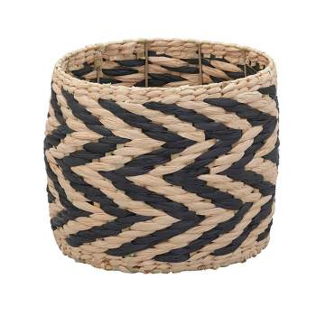 Household Essentials Zee Basket with Handles Cattail and Paper Rope