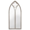 Aghana Digitals Gothic Arch Garden Mirror, 39.4x17.7in Taupe Iron Frame, UV-Resistant Glass for - 3 of 4