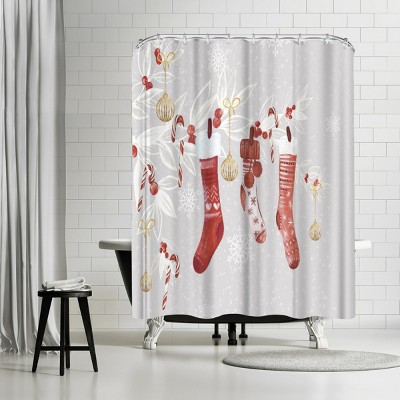 Family Christmas by PI Creative Holiday Collection Shower Curtain - Americanflat