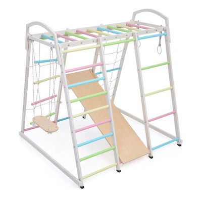 Infurnic Baby Activity Gyms Multi-Functional Climbing Frame, Safe and Sturdy Design, Spacious Play Area, Multicolored, 52.76"*14.97"*5.71"