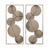HomeRoots Set of Two Gold Metal Modern Abstract Geometric Wall Decor - 3 of 4