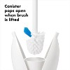 Toilet Brush with Stay-Open Canister - Lid Remains Open Until Brush is Replaced for Truly Hands-Free, Hygienic Cleaning - 3 of 4