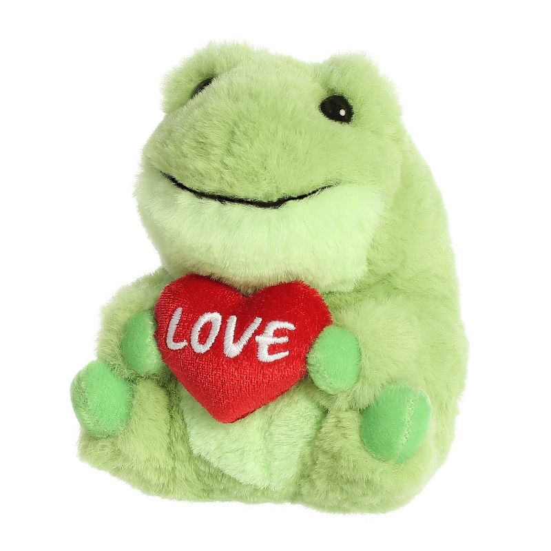 Aurora Mini Love Frog Rolly Pet Round Stuffed Animal Green 5", 5 of 6