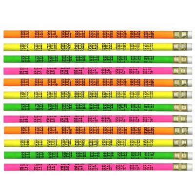 Moon Products Pencils Neon Happy Birthday, 12 Per Pack, 12 Packs : Target