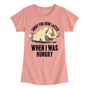 Girls' - Avatar: The Last Airbender - Appa Hungry Fitted Short Sleeve Graphic T-Shirt - 1 of 4