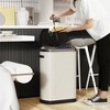 Dolonm 13 Gallon 50L Kitchen Soft Close Trash Can Stainless Steel Ellipse Bustbin - 2 of 4